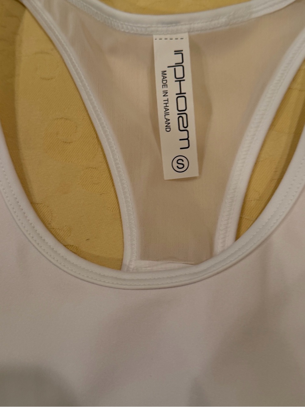 Inphorm White Racerback Performance Tank Top - Picture 2 of 3